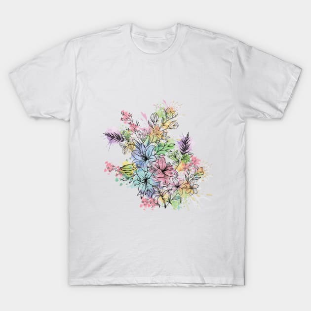 Flower art. T-Shirt by create